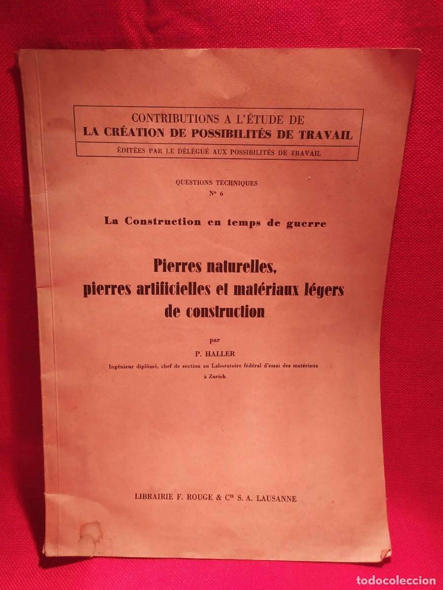 Libros de segunda mano: 1946. La construction en temps de guerre. Haller. - Foto 2