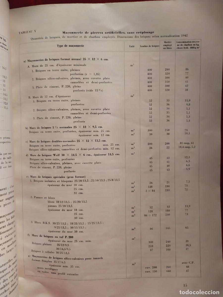 Libros de segunda mano: 1946. La construction en temps de guerre. Haller. - Foto 6
