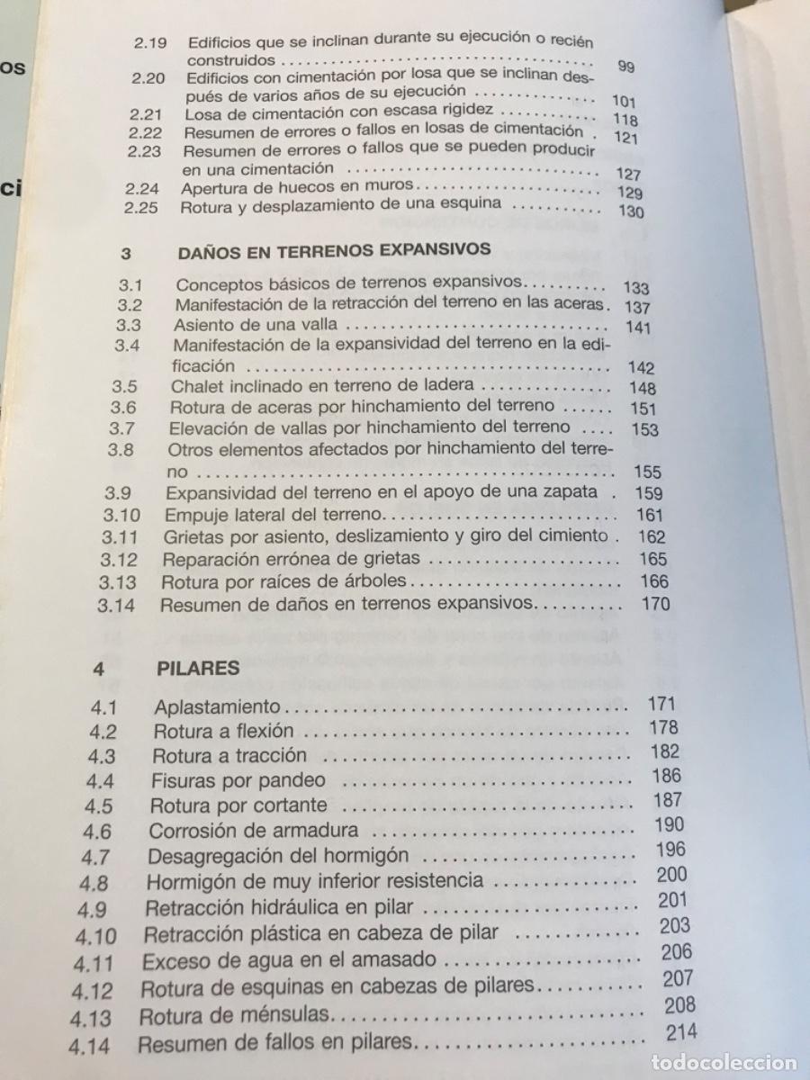 Libros de segunda mano: MANUEL MU&Ntilde;OZ HIDALGO. DIAGNOSIS Y CAUSAS EN PATOLOG&Iacute;A DE LA EDIFICACI&Oacute;N. 1994 - Foto 3