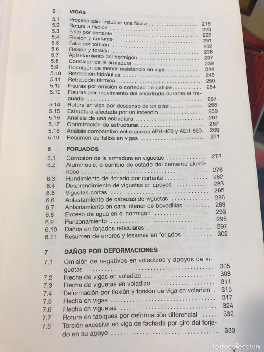 Libros de segunda mano: MANUEL MU&Ntilde;OZ HIDALGO. DIAGNOSIS Y CAUSAS EN PATOLOG&Iacute;A DE LA EDIFICACI&Oacute;N. 1994 - Foto 4