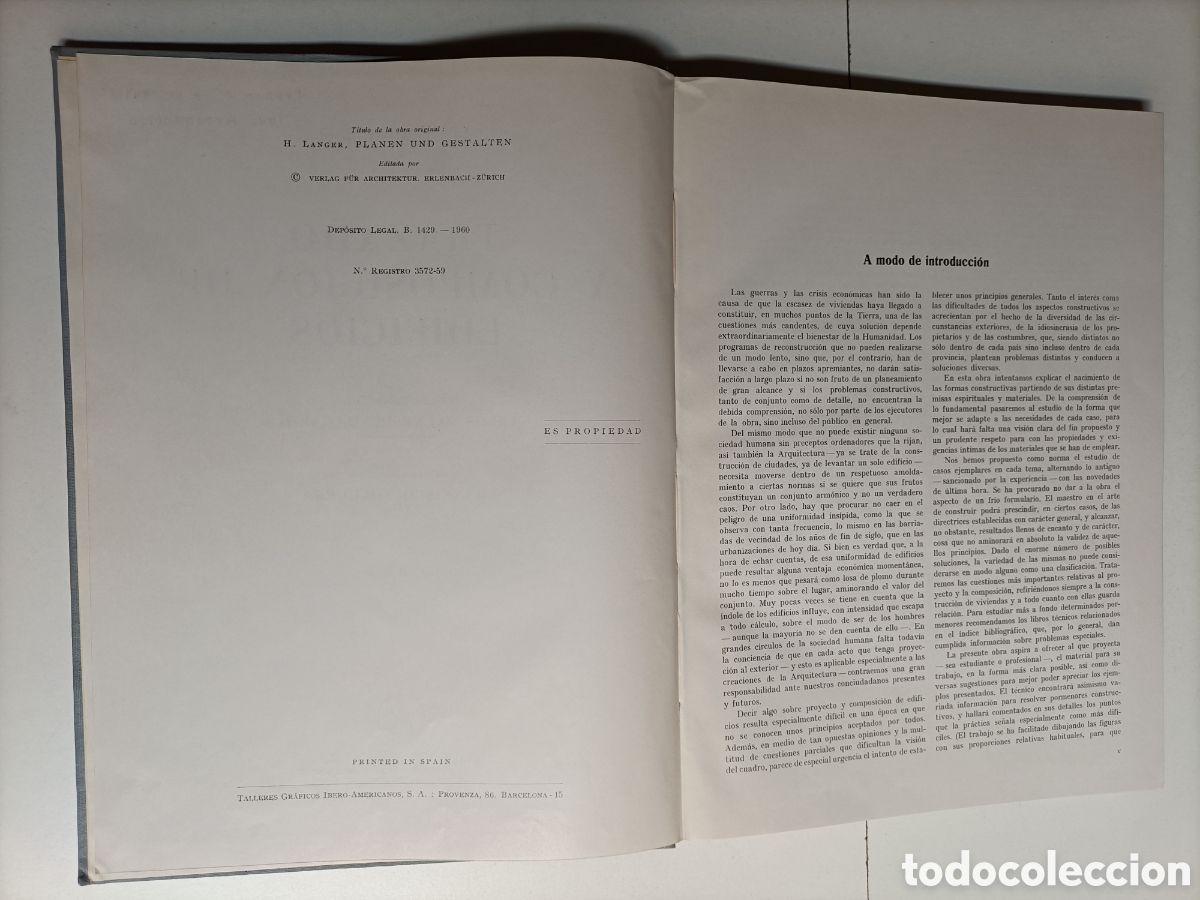 Libros de segunda mano: Trazado y composici&oacute;n de edificios .H.Langer . Editorial labor-1960 - Foto 8