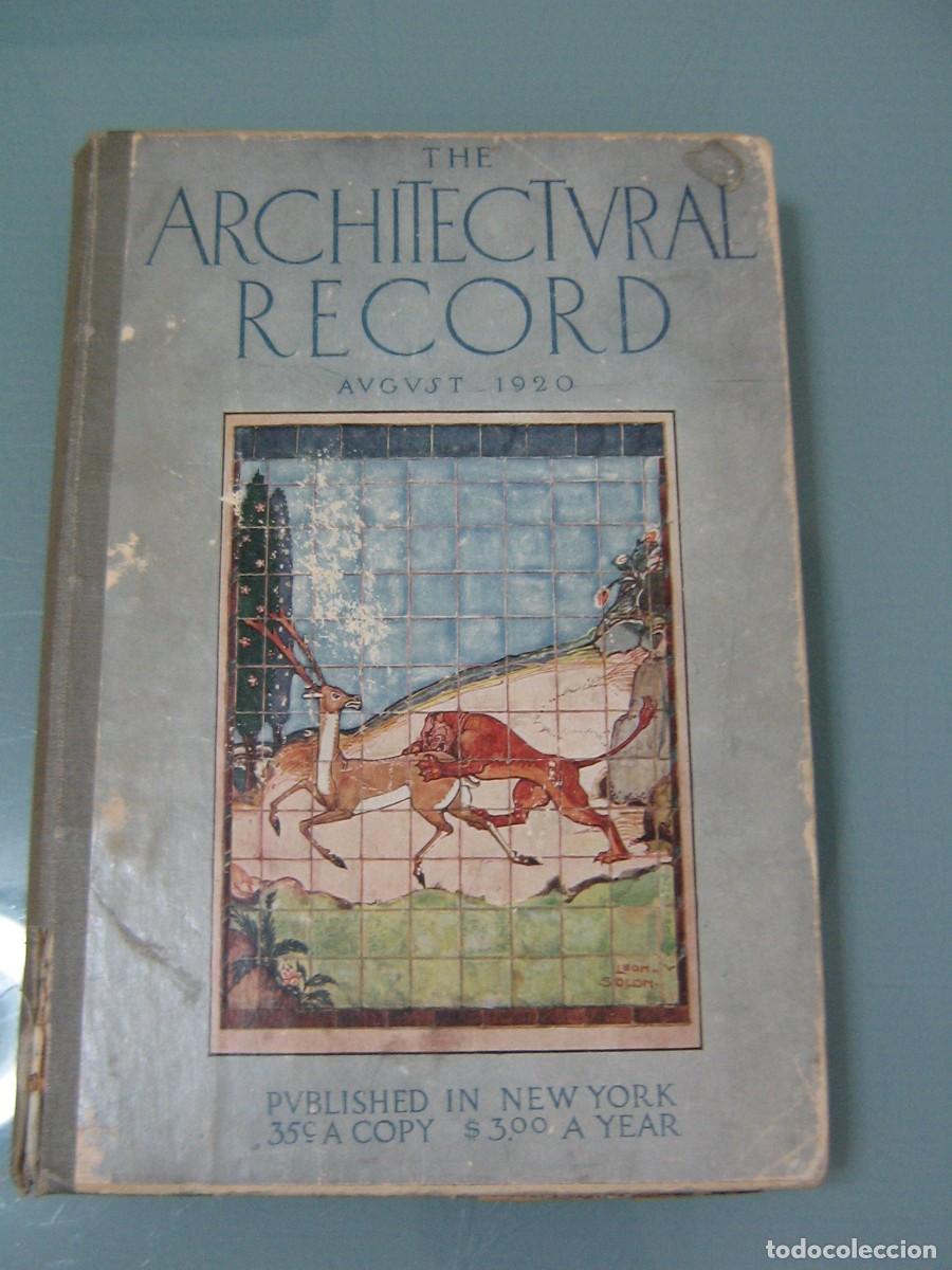 Libros de segunda mano: THE ARCHITECTURAL RECORD. August 1920 - Foto 1
