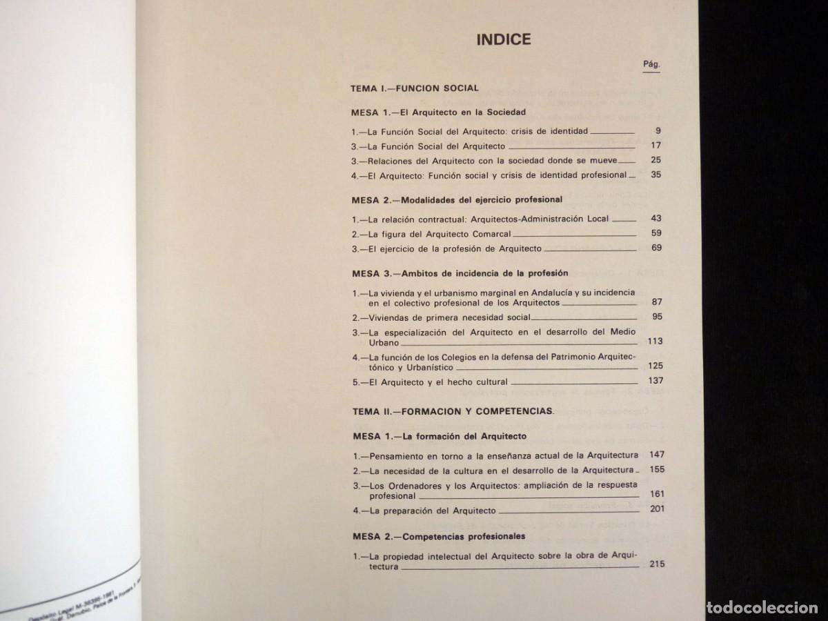 Libros de segunda mano: CONGRESO DE ARQUITECTOS DE ESPA&Ntilde;A. GRANADA 1981. COMO NUEVOS - Foto 8