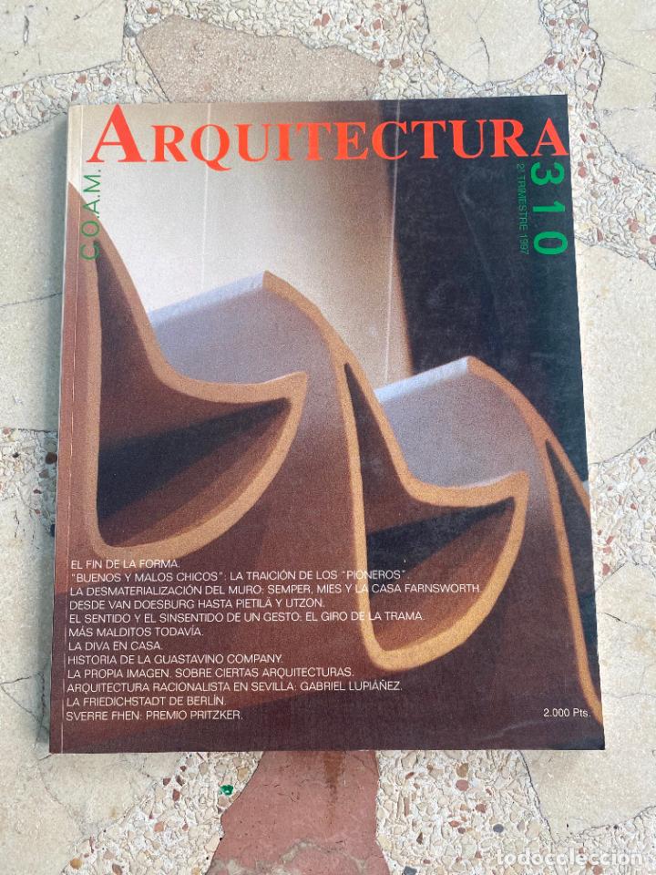 Libros de segunda mano: COAM ARQUITECTURA N&ordm; 310. CASA FARNSWORTH. GUASTAVINO COMPANY. GABRIEL LUPI&Aacute;&Ntilde;EZ. SVERRE FHEN.
