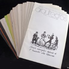 Libros de segunda mano: LOTE DE 35 REVISTAS ARQUITECTOS. CONSEJO SUPERIOR DE LOS COLEGIOS DE ARQUITECTOS. AÑOS 1976-80