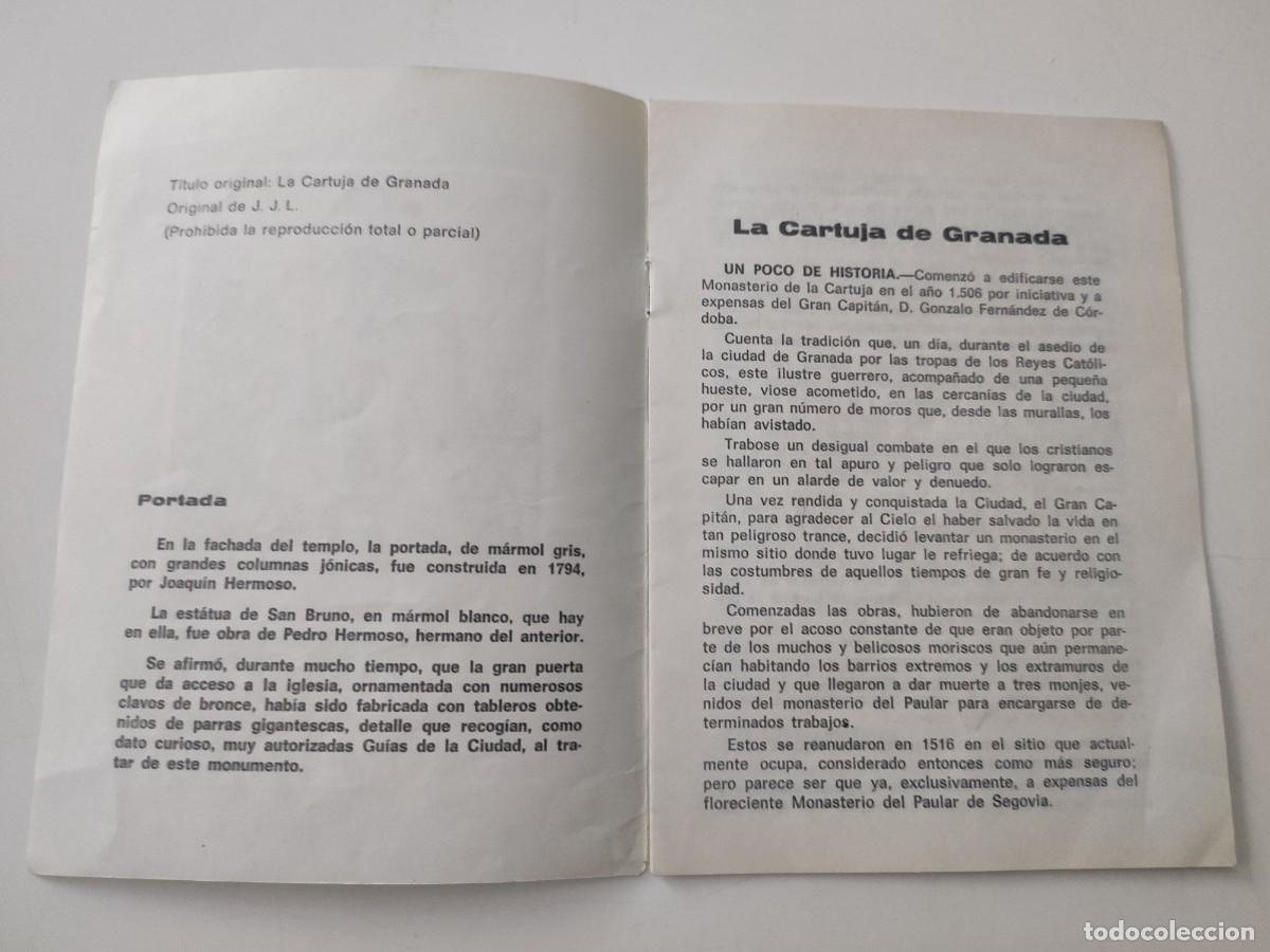 Libros de segunda mano: La Cartuja de Granada. - Foto 3