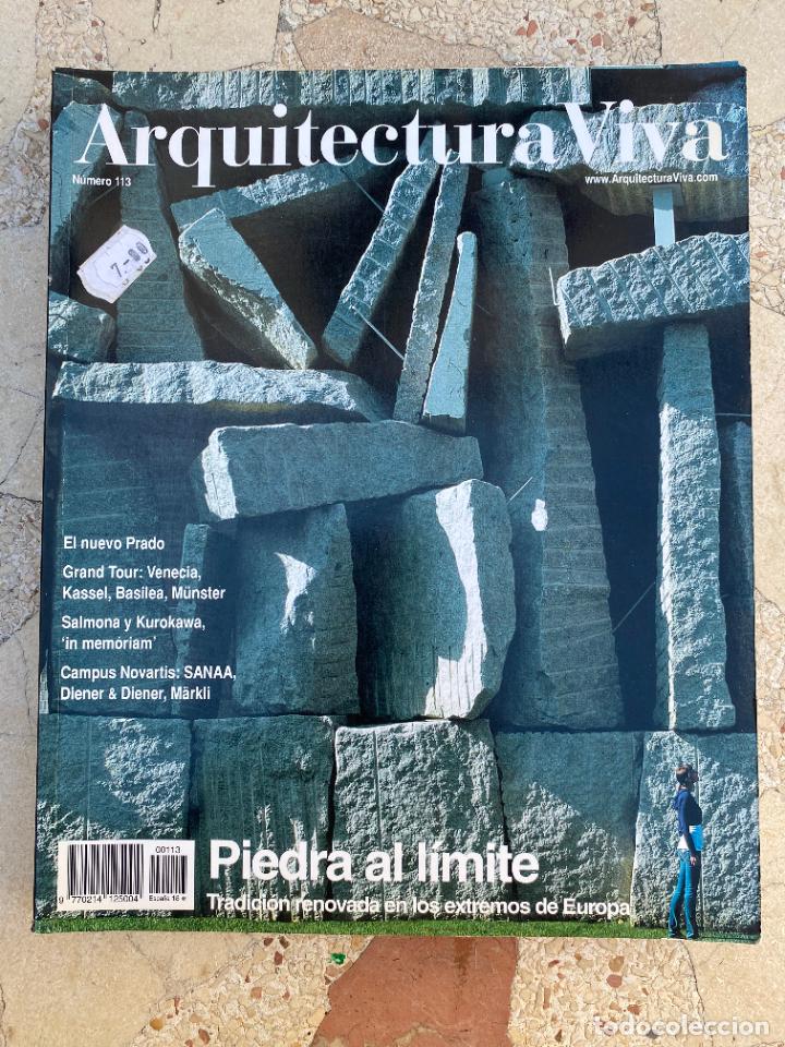 Livres d'occasion: ARQUITECTURA VIVA N&ordm; 113. PIEDRA AL LIMITE. EL NUEVO PRADO. KASSEL, BASILEA, M&Uuml;NSTER. SALMONA.