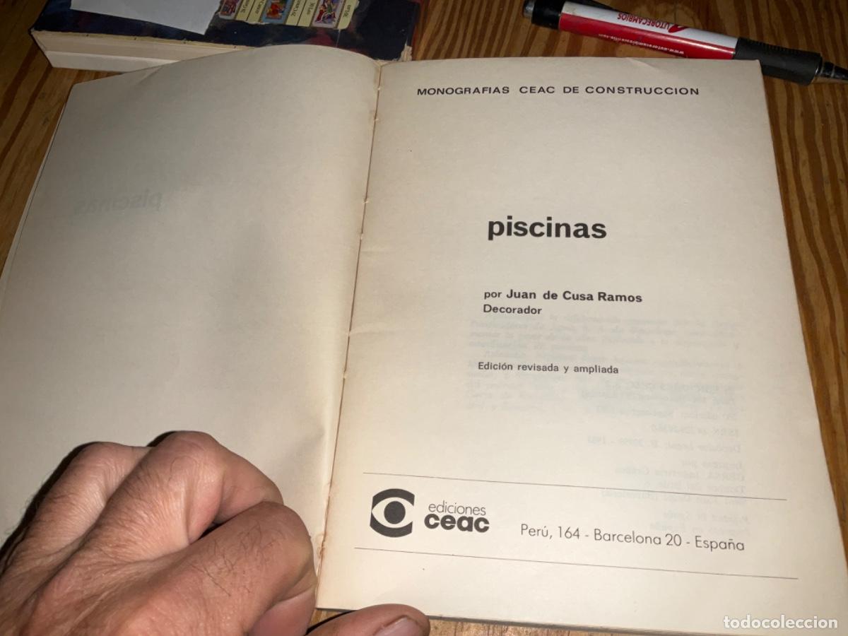 Libros de segunda mano: piscinas proyectos construccion, cusa ramos, ceac ed - Foto 2