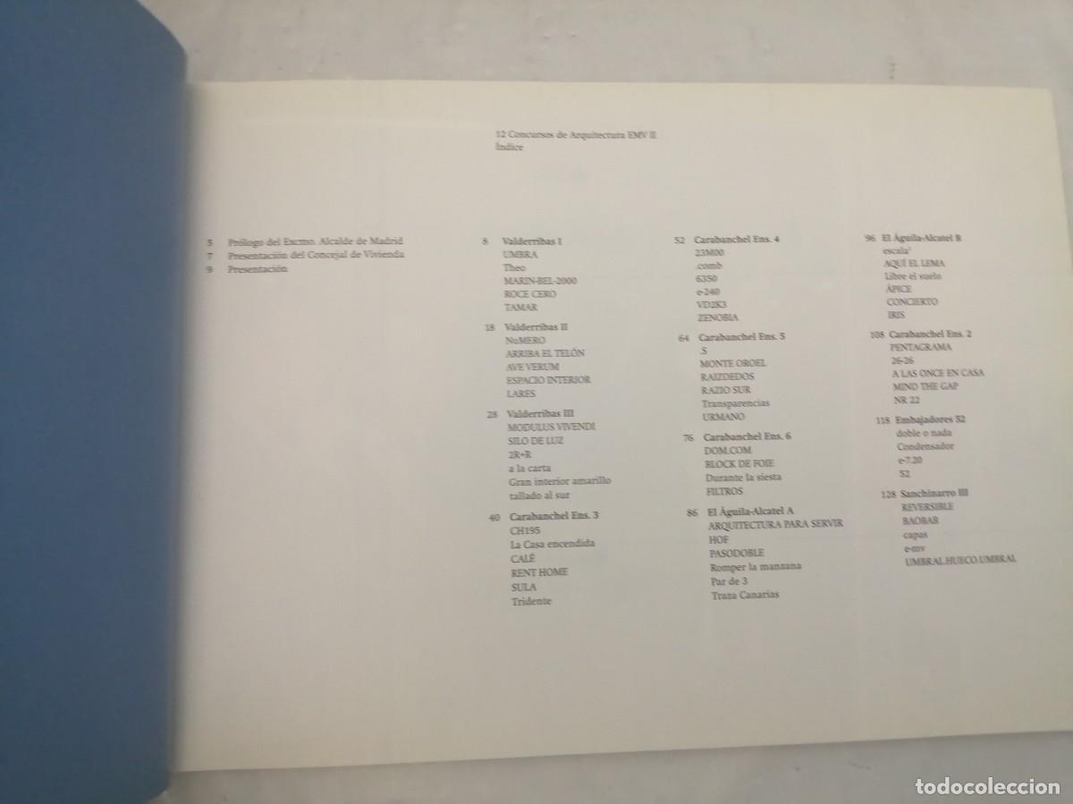 Libros de segunda mano: EMV. 12 Concursos de Arquitectura 2000-2002 - Foto 7