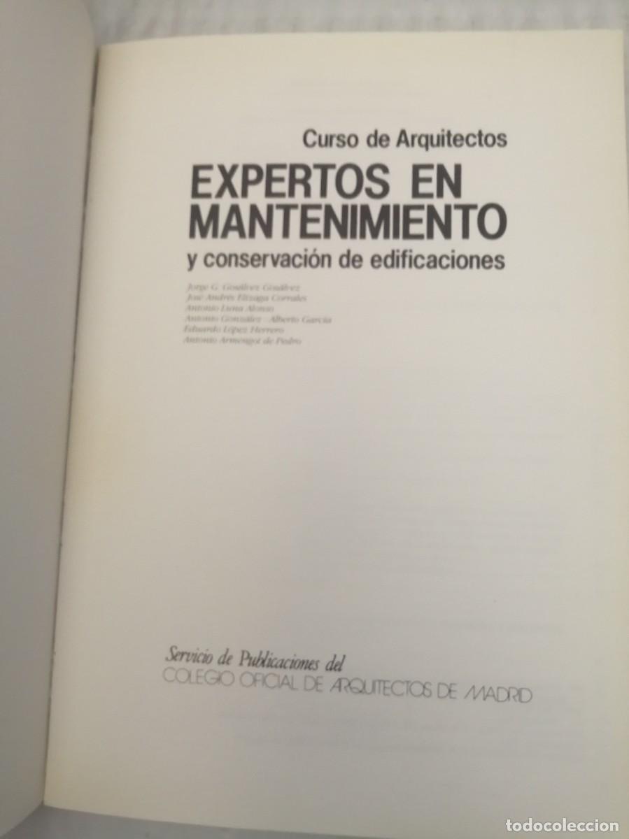 Libros de segunda mano: Curso de Arquitectos Expertos en Mantenimiento y Conservaci&oacute;n de Edificaciones - Foto 3