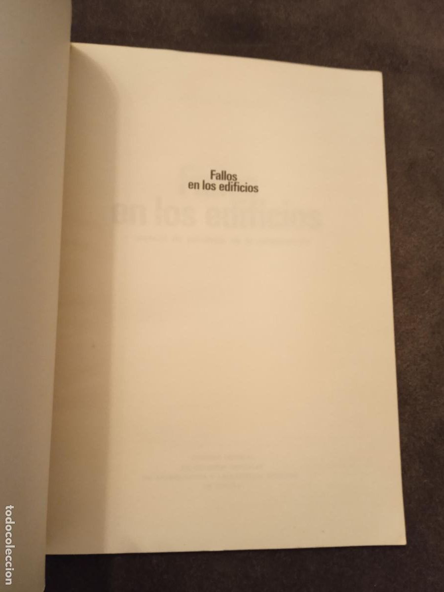 Libros de segunda mano: FALLOS EN LOS EDIFICIOS. LYALL ADDLESON. MANUAL DE PATOLOG&Iacute;A DE LA CONSTRUCCI&Oacute;N. 1982 - Foto 2