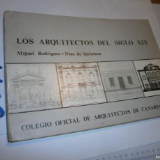 Libros de segunda mano: ANTIGUO LIBRO - LOS ARQUITECTOS DEL SIGLO XIX EN CANARIAS