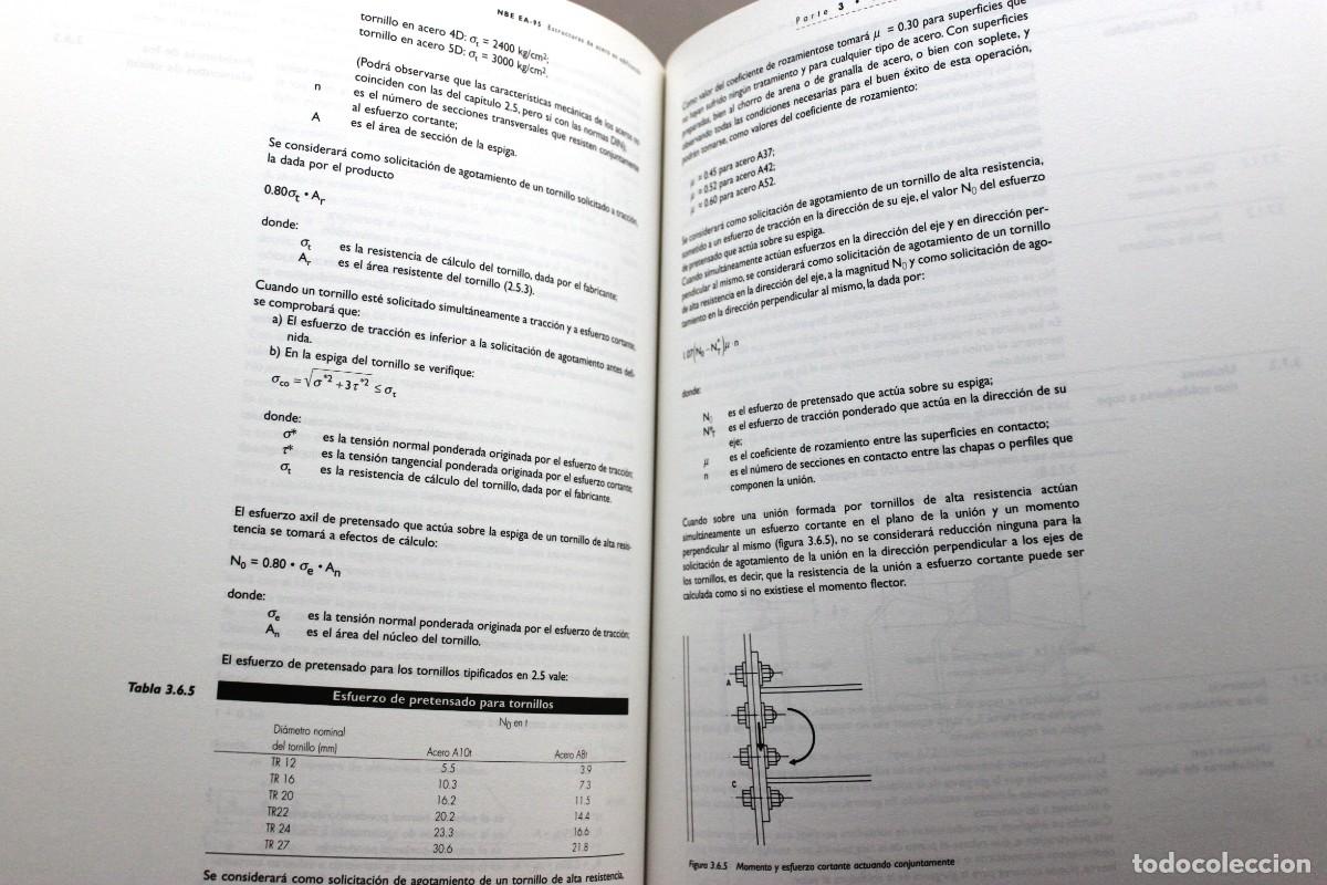 Libros de segunda mano: ESTRUCTURAS DE ACERO EN EDIFICACI&Oacute;N. NBE EA-95. Arquitectura. Construcci&oacute;n. - Foto 5