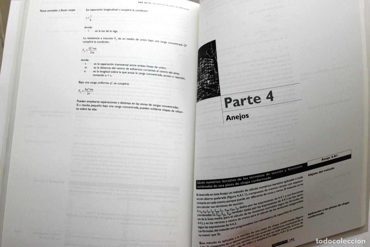 Libros de segunda mano: ESTRUCTURAS DE ACERO EN EDIFICACI&Oacute;N. NBE EA-95. Arquitectura. Construcci&oacute;n. - Foto 7