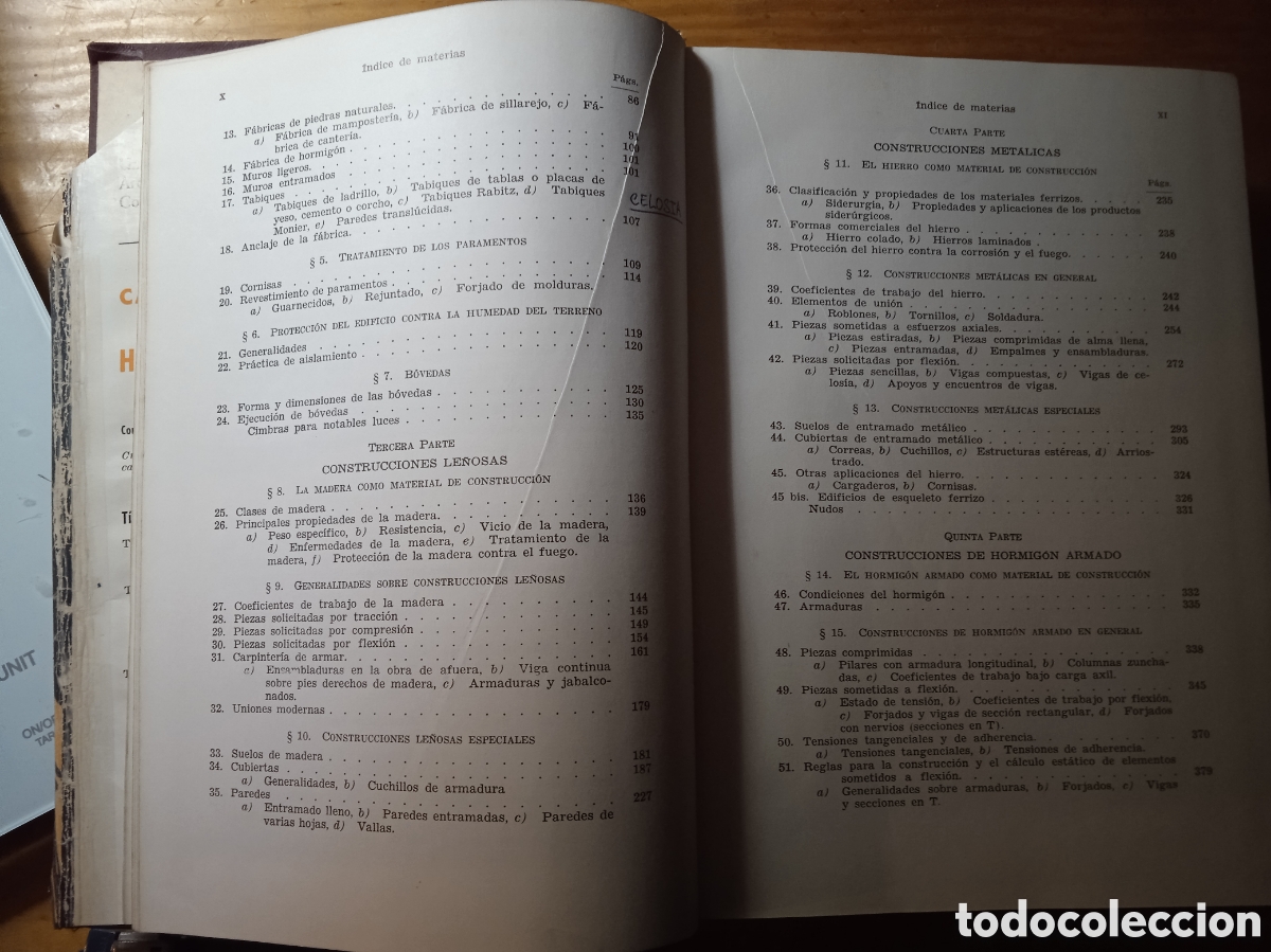 Libros de segunda mano: Tratado Moderno de Construcci&oacute;n de Edificios. Schindler-Bassegoda - Foto 5