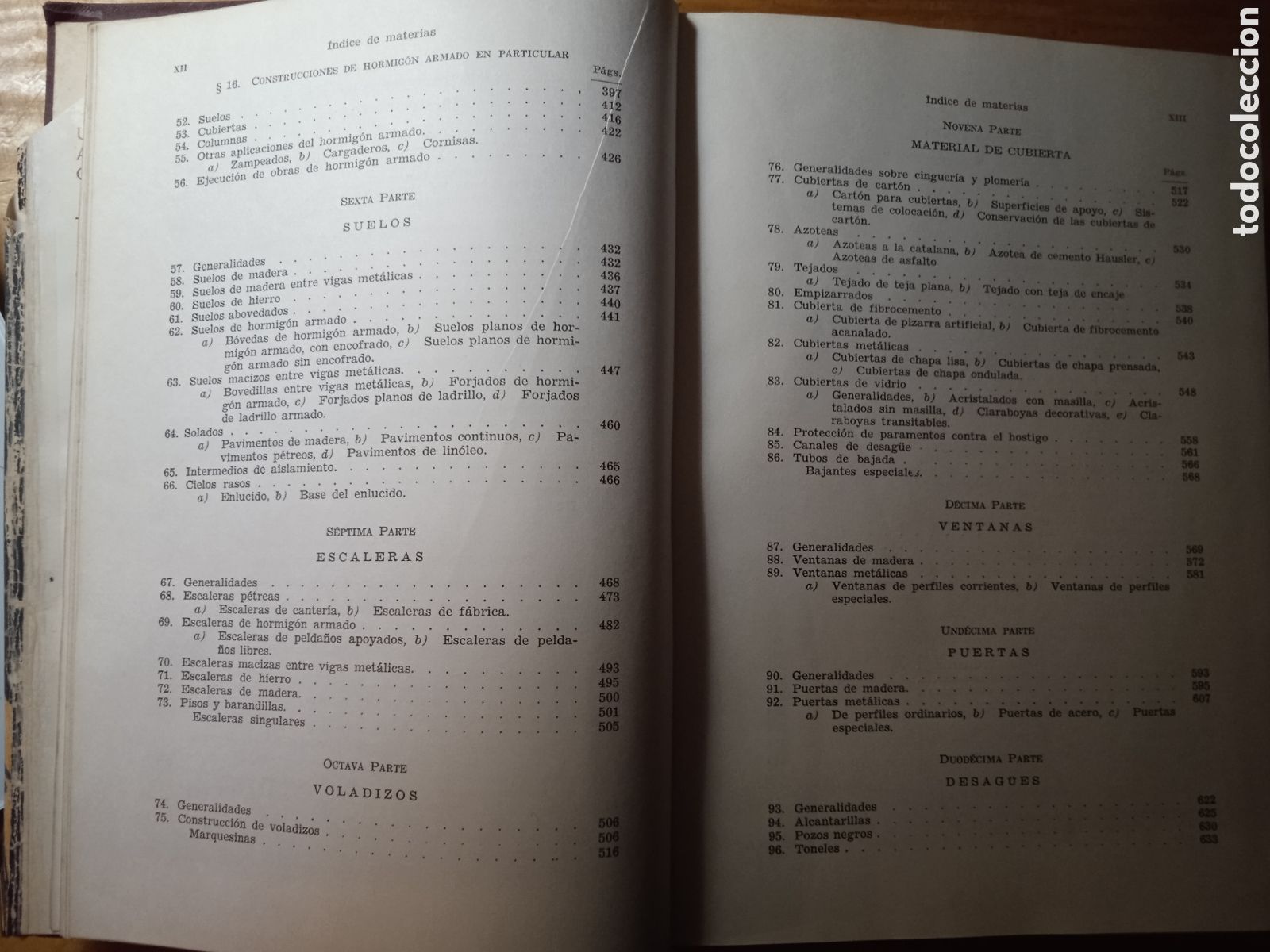 Libros de segunda mano: Tratado Moderno de Construcci&oacute;n de Edificios. Schindler-Bassegoda - Foto 6