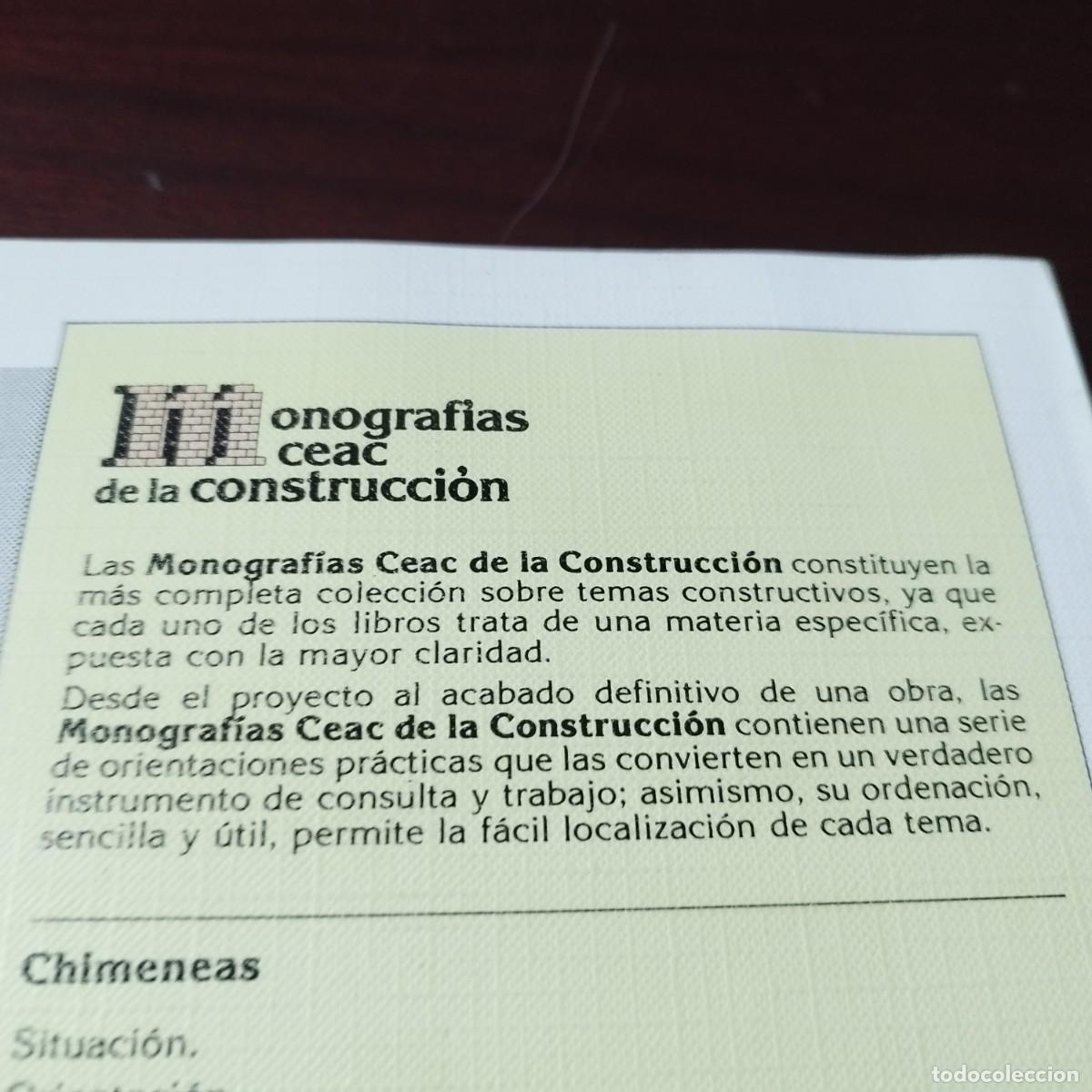 Libros de segunda mano: CHIMENEAS / JUAN DE CUSA RAMOS / PU-GUI-2 / CEAC - Foto 6