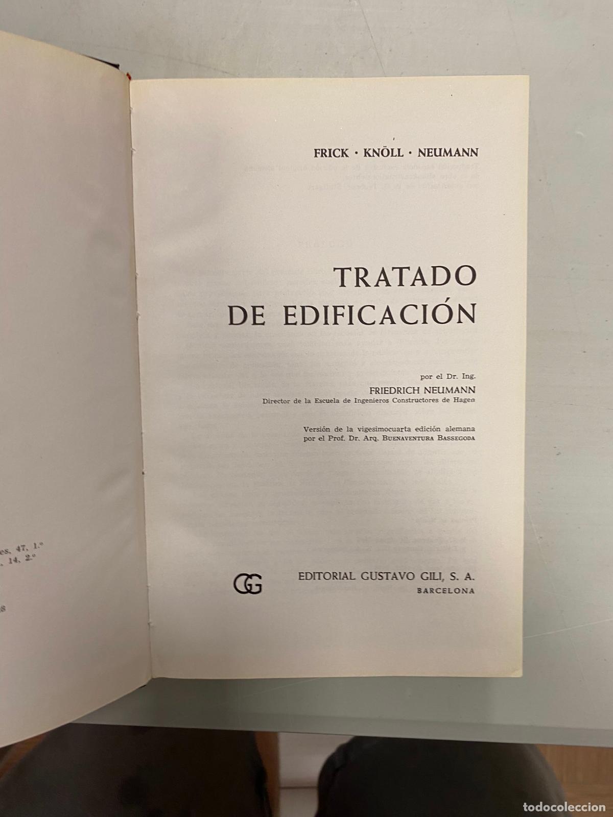 Libros de segunda mano: FRICK, KN&Ouml;LL/ NEUMANN. Tratado de edificaci&oacute;n. - Foto 1