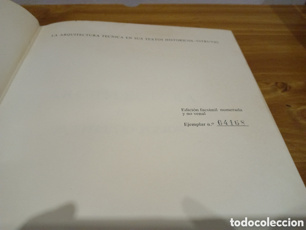 Libros de segunda mano: Vitruvio. Architectura - Foto 4