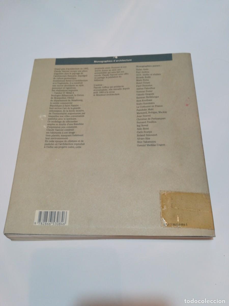 Libros de segunda mano: Monographies darchitecture, Claude Vasconi, Electa Moniteur - Foto 2