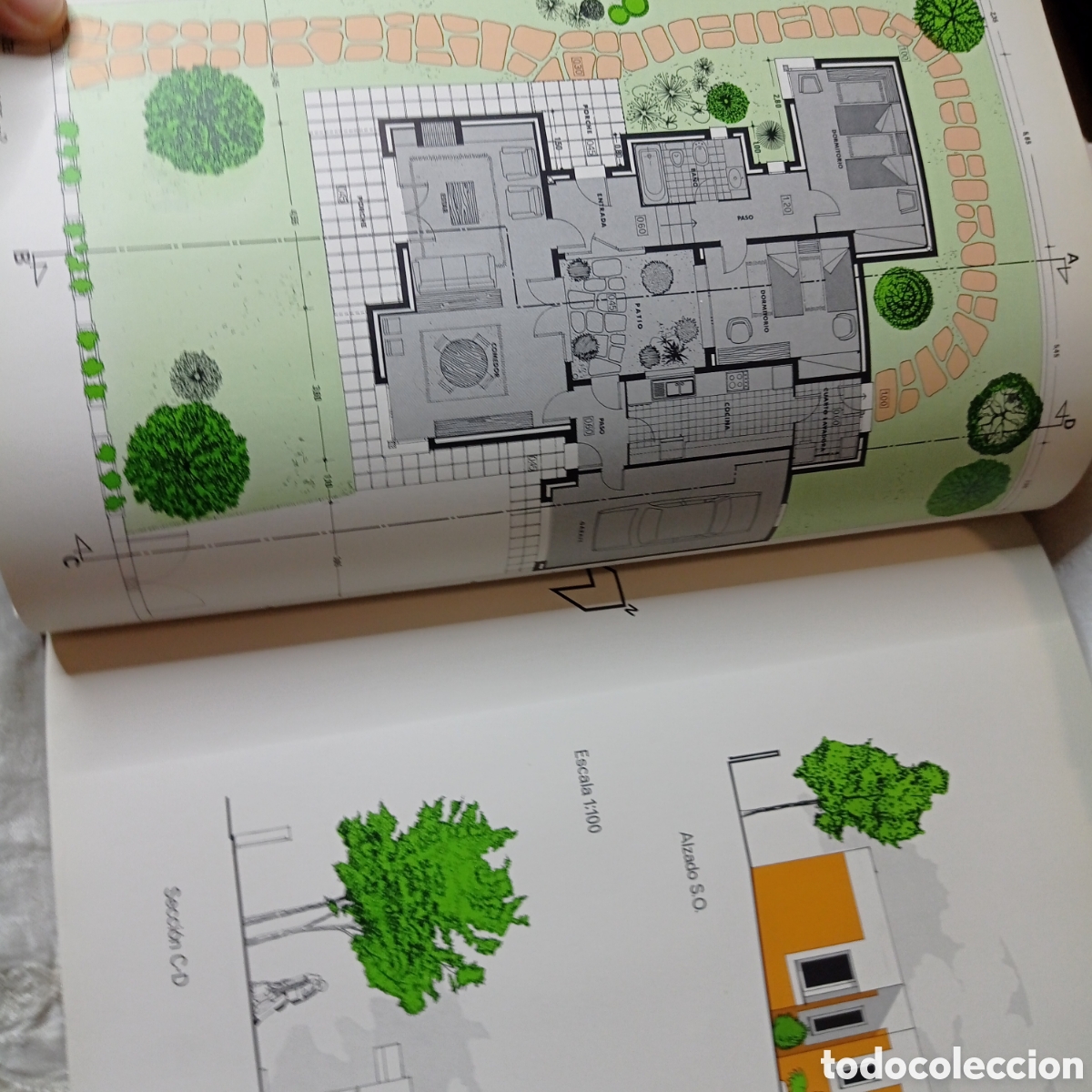 Libros de segunda mano: ARQUITECTURA,PROYECTOS DE CHALETS,GRAN FORMATO,CEAC - Foto 6
