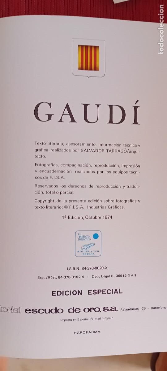 Libros de segunda mano: LIBRO GAUDI 1974 CATALOGO - Foto 8