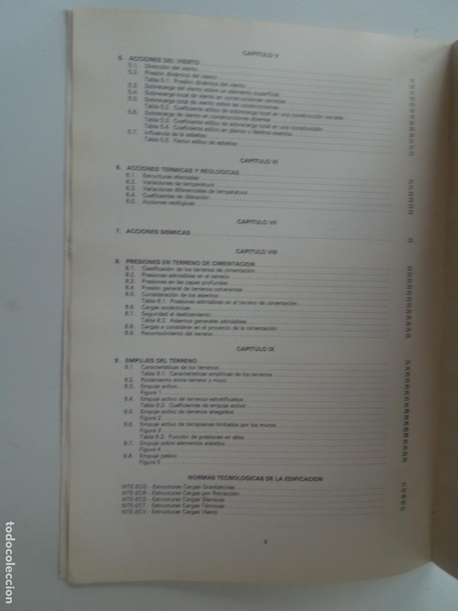 Libros de segunda mano: NORMA B&Aacute;SICA DE LA EDIFICACI&Oacute;N NBE-MV 101-1962 ACCIONES EN LA EDIFICACI&Oacute;N-OBRAS P&Uacute;BLICAS ... 1979 - Foto 5