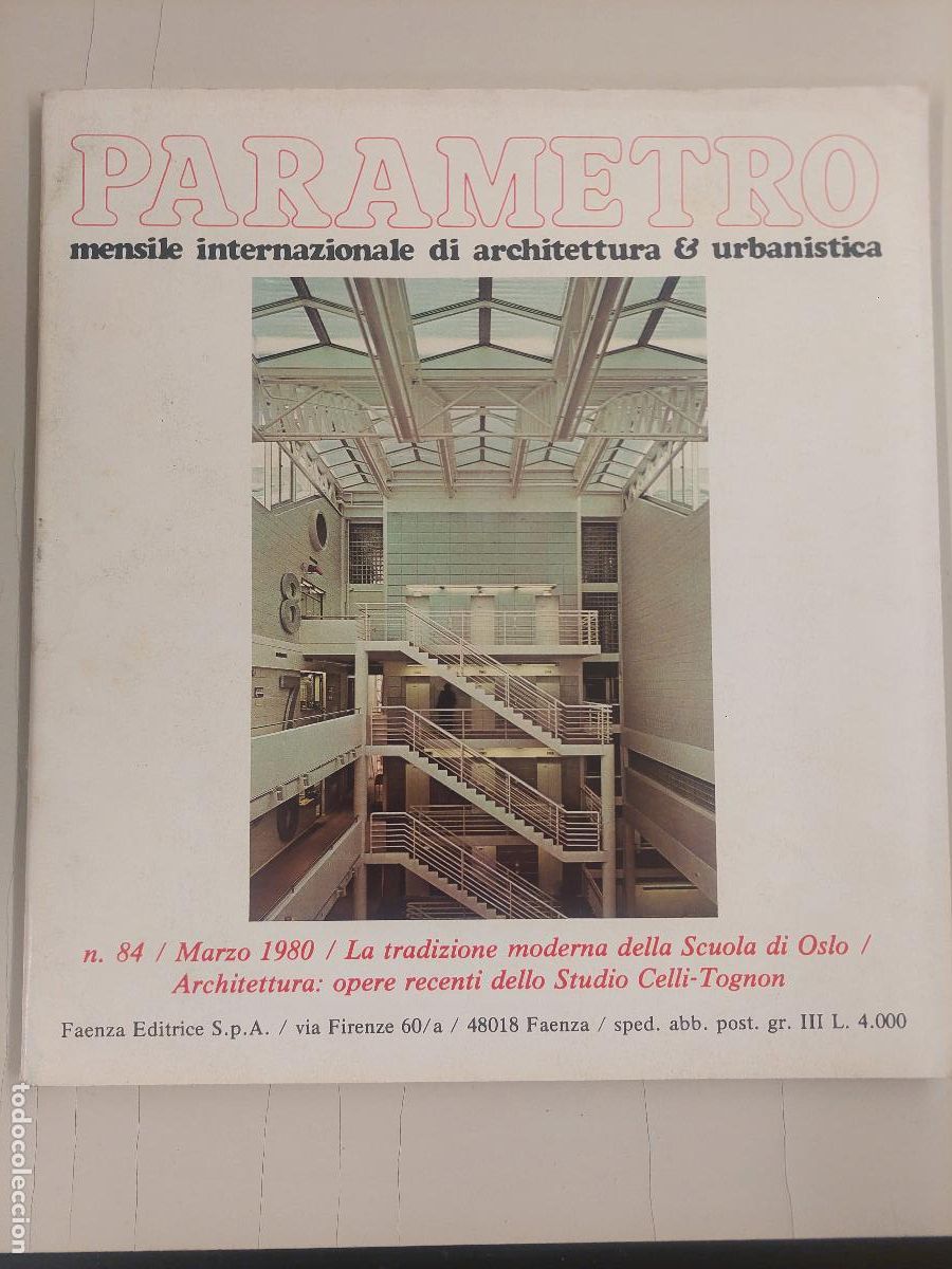 Gebrauchte B&uuml;cher: Parametro. Mensile internazionale di architecttura & urbanistica. N&ordm; 84, marzo 1980