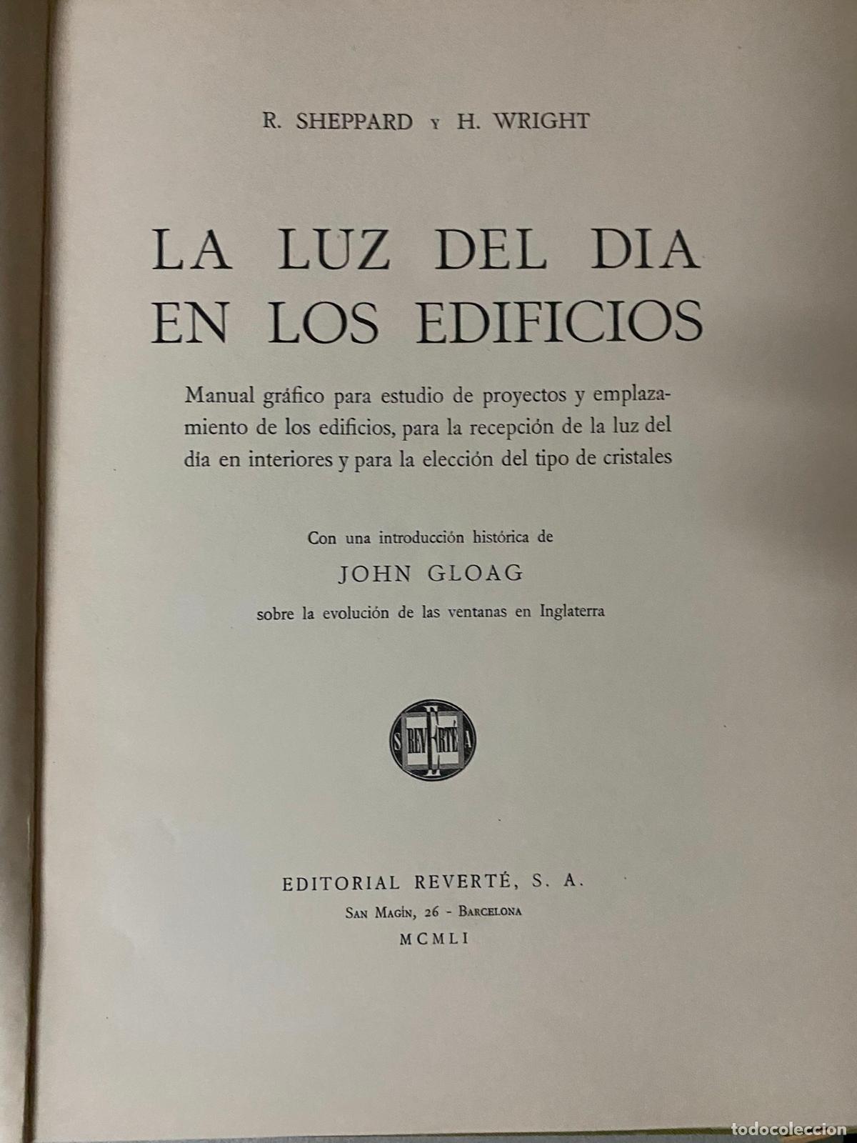 Libros de segunda mano: LA LUZ DEL DIA EN LOS EDIFICIOS - SHEPPARD, R. - Foto 2