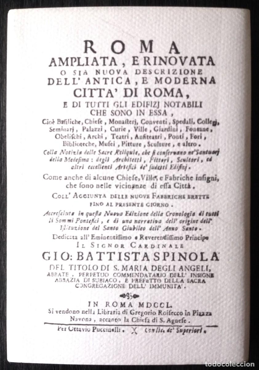 Gebrauchte B&uuml;cher: Roma ampliata, e rinovata o sia nuova descrizione dell' antica, e moderna citta' di Roma...