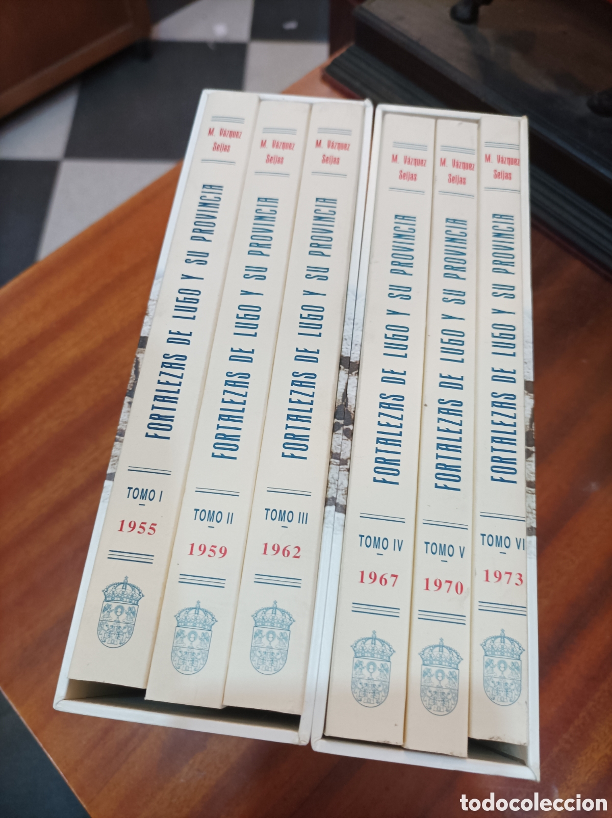 Livres d'occasion: FORTALEZAS DE LUGO Y SU PROVINCIA.MANUEL V&Aacute;ZQUEZ SEIJAS .6TOMOS DE1955 a 1973 Edici&oacute;n 1997 facs&iacute;mil