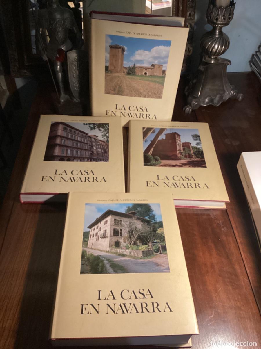 Libros de segunda mano: LA CASA EN NAVARRA , JULIO CARO BAROJA - 4 VOLUMENES COMPLETA 1982 - ARQUITECTURA POPULAR