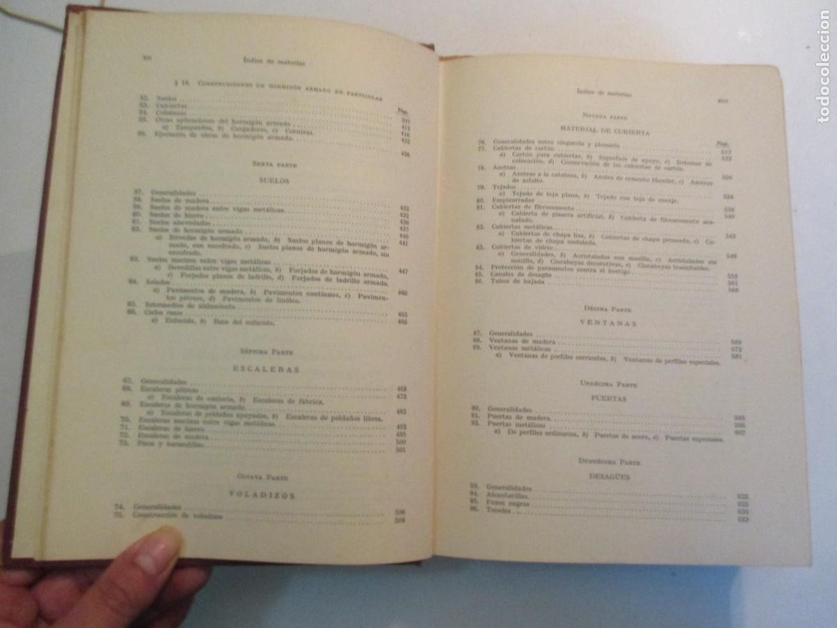 Libros de segunda mano: SCHINDLER-BASSEGODA Tratado moderno de construcci&oacute;n de edificios W30452 - Foto 4