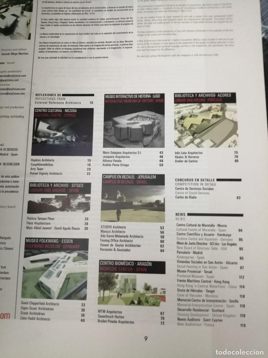 Libros de segunda mano: FUTURE ARQUITECTURAS. Concursos competitivos, Num. 11, 2008 - Foto 6
