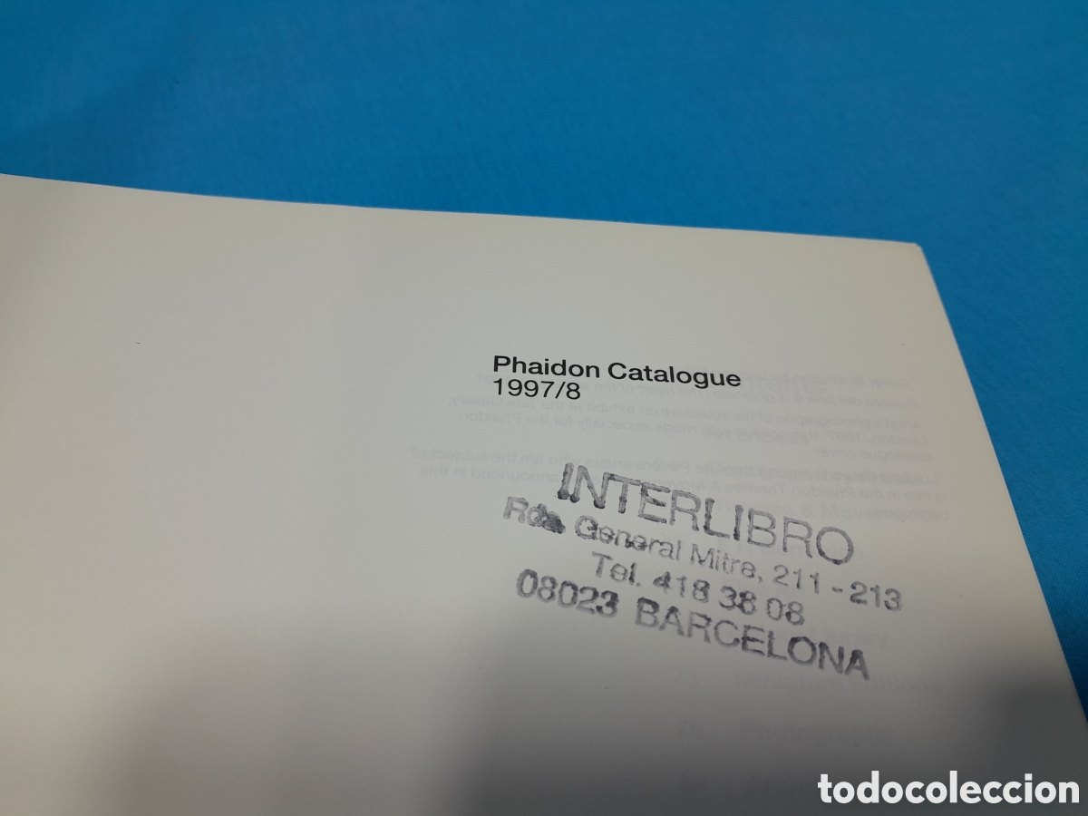 Libros de segunda mano: PHAIDON CATALOGUE, 1997-1998 - Foto 3