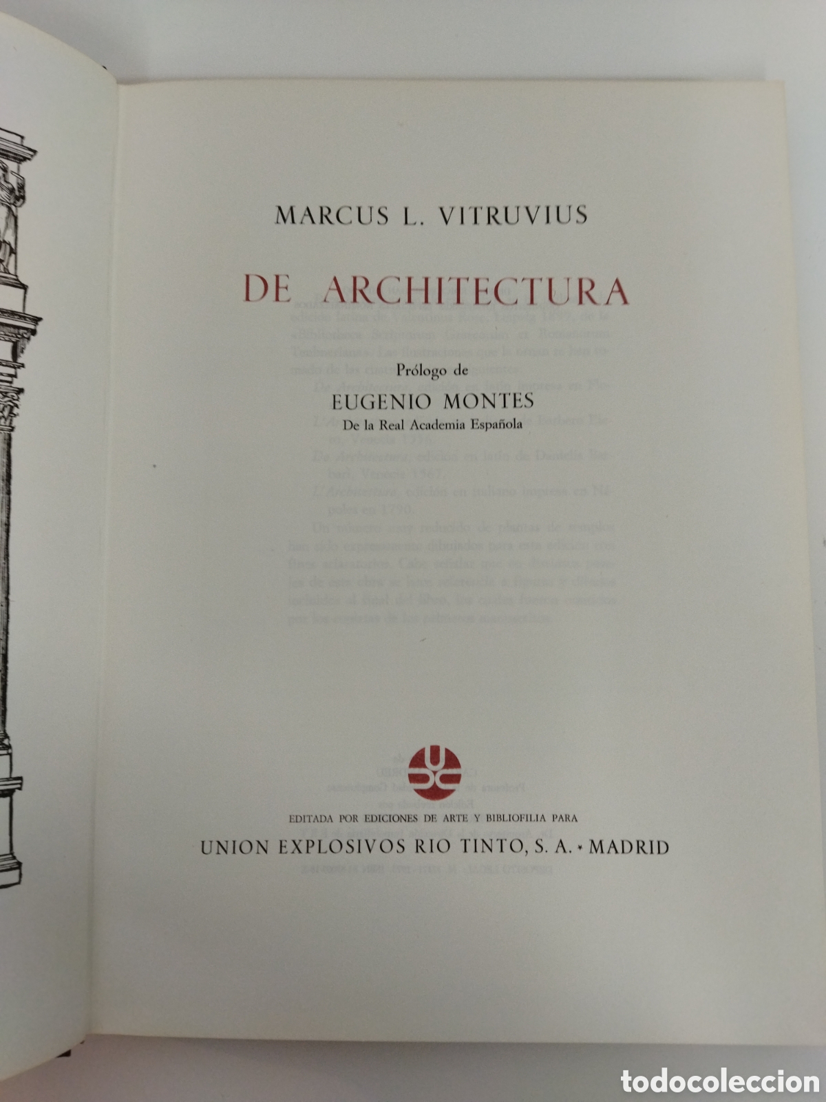 Libros de segunda mano: De Architectura Marcus Vitruvius - Foto 3
