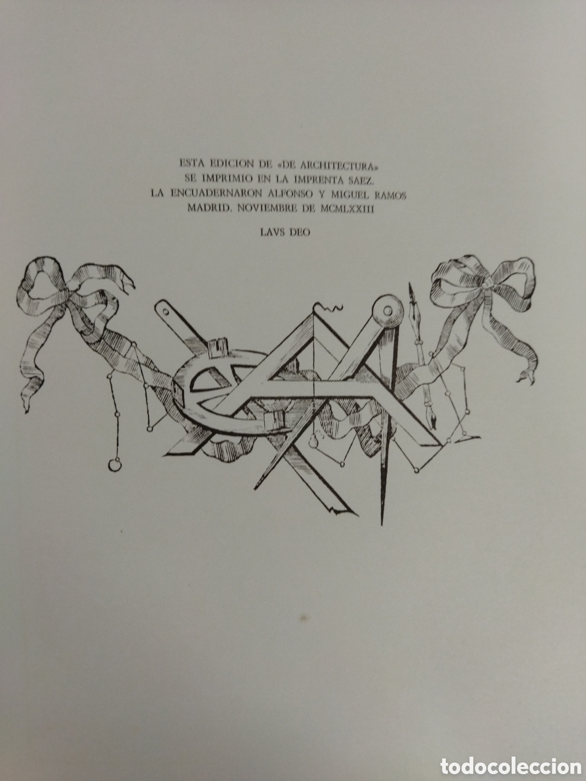 Libros de segunda mano: De Architectura Marcus Vitruvius - Foto 9