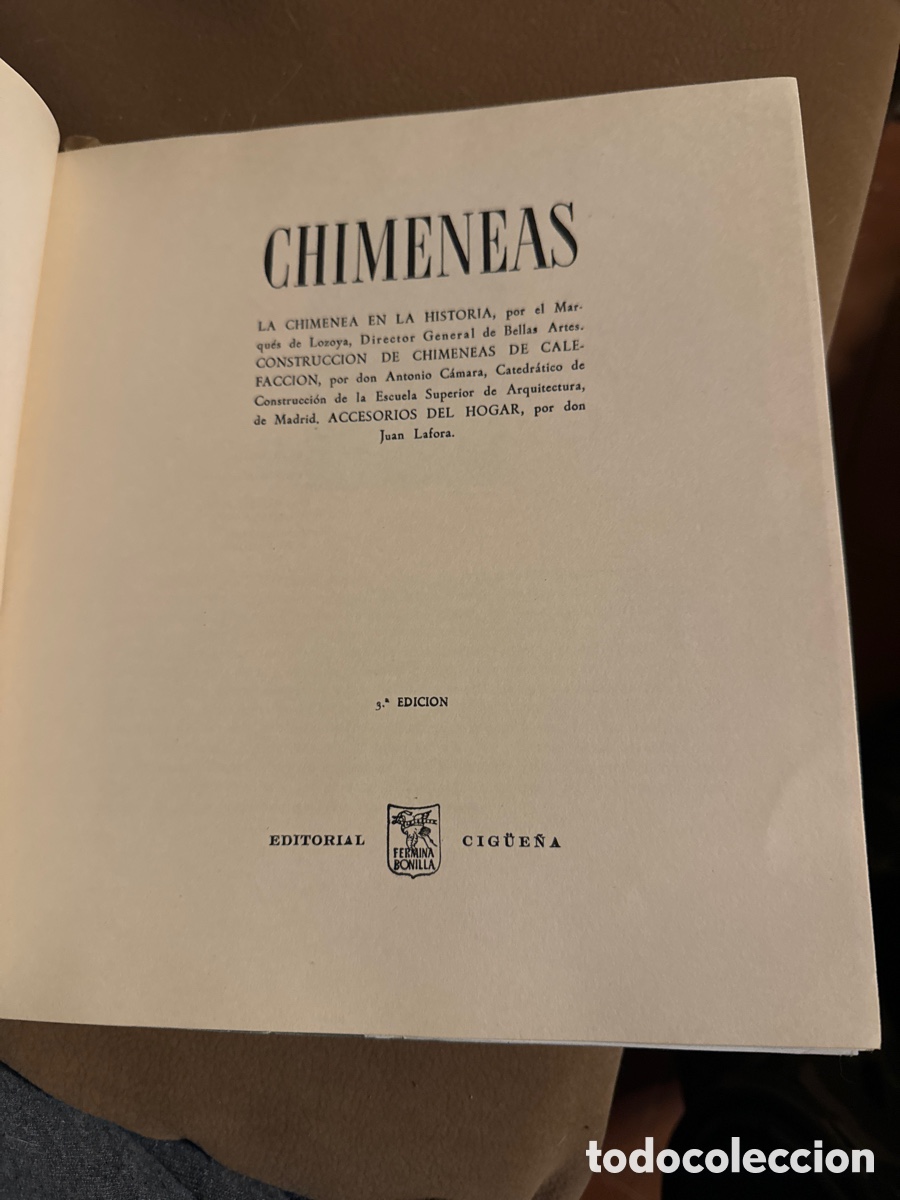 Libros de segunda mano: Libro chimeneas editorial cig&uuml;e&ntilde;a - Foto 3