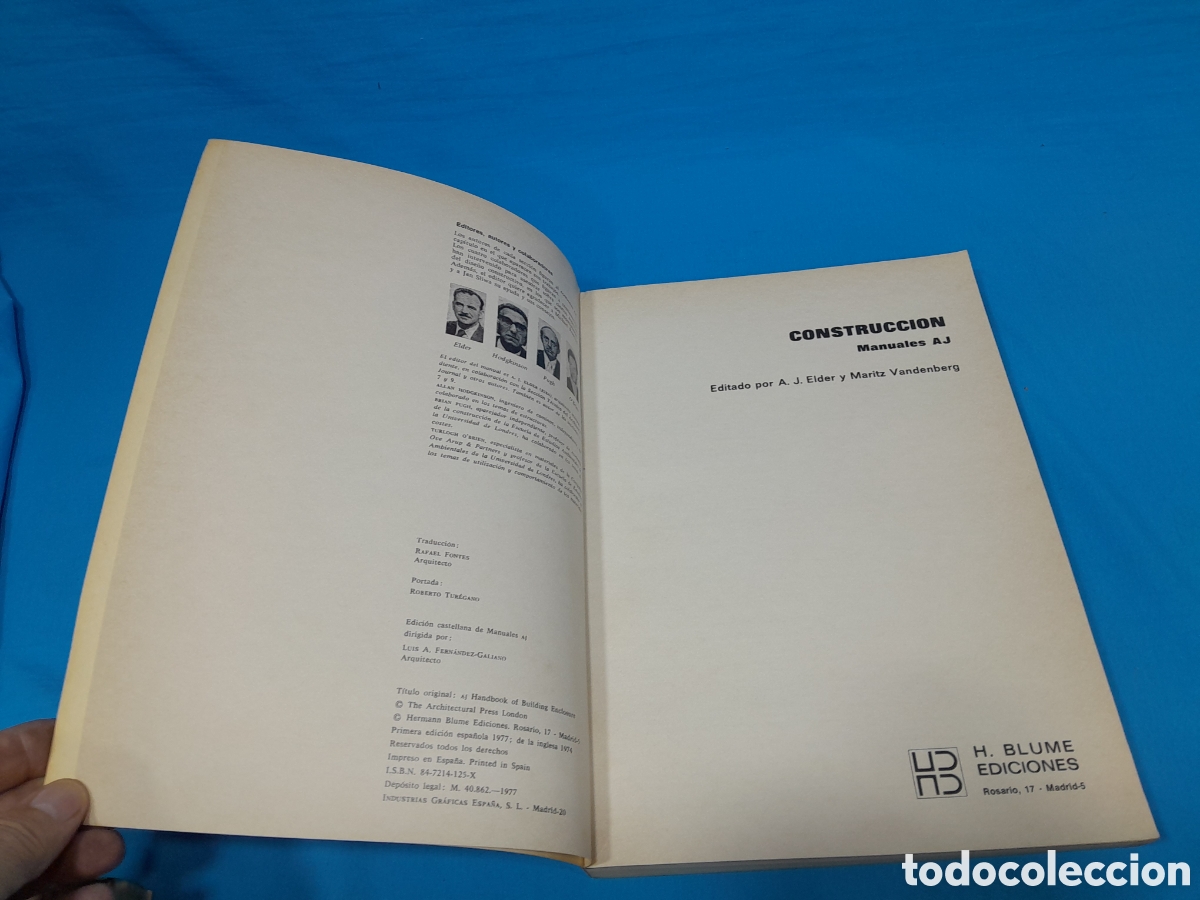 Libros de segunda mano: CONSTRUCCI&Oacute;N - J.J. ELDER Y MARITZ VANDERBERG - Foto 2
