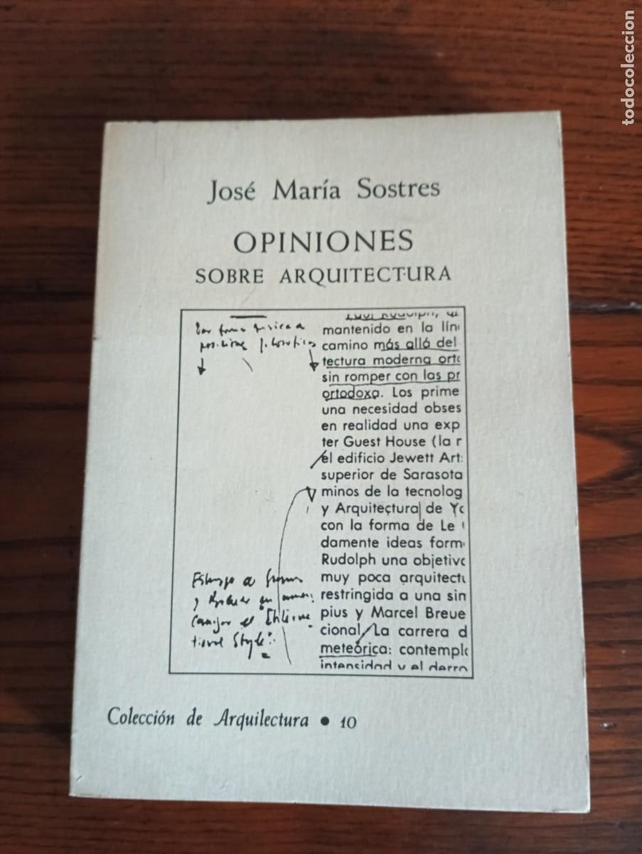 Livres d'occasion: OPINIONES SOBRE ARQUITECTURA.-JOSE MARIA SOSTRES.