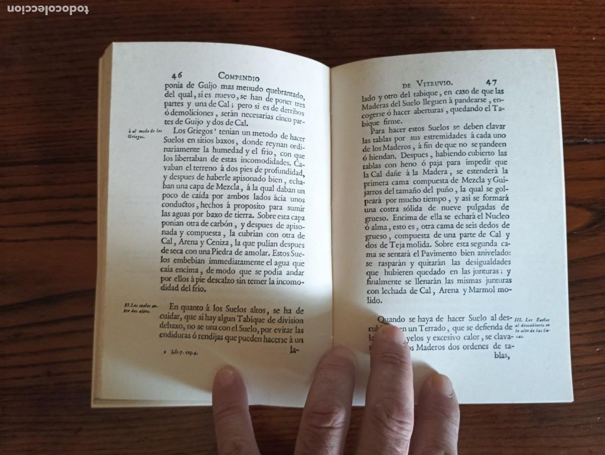 Libros de segunda mano: Compendio de los diez libros de Vitrubio.FACSIMIL.1981. - Foto 4