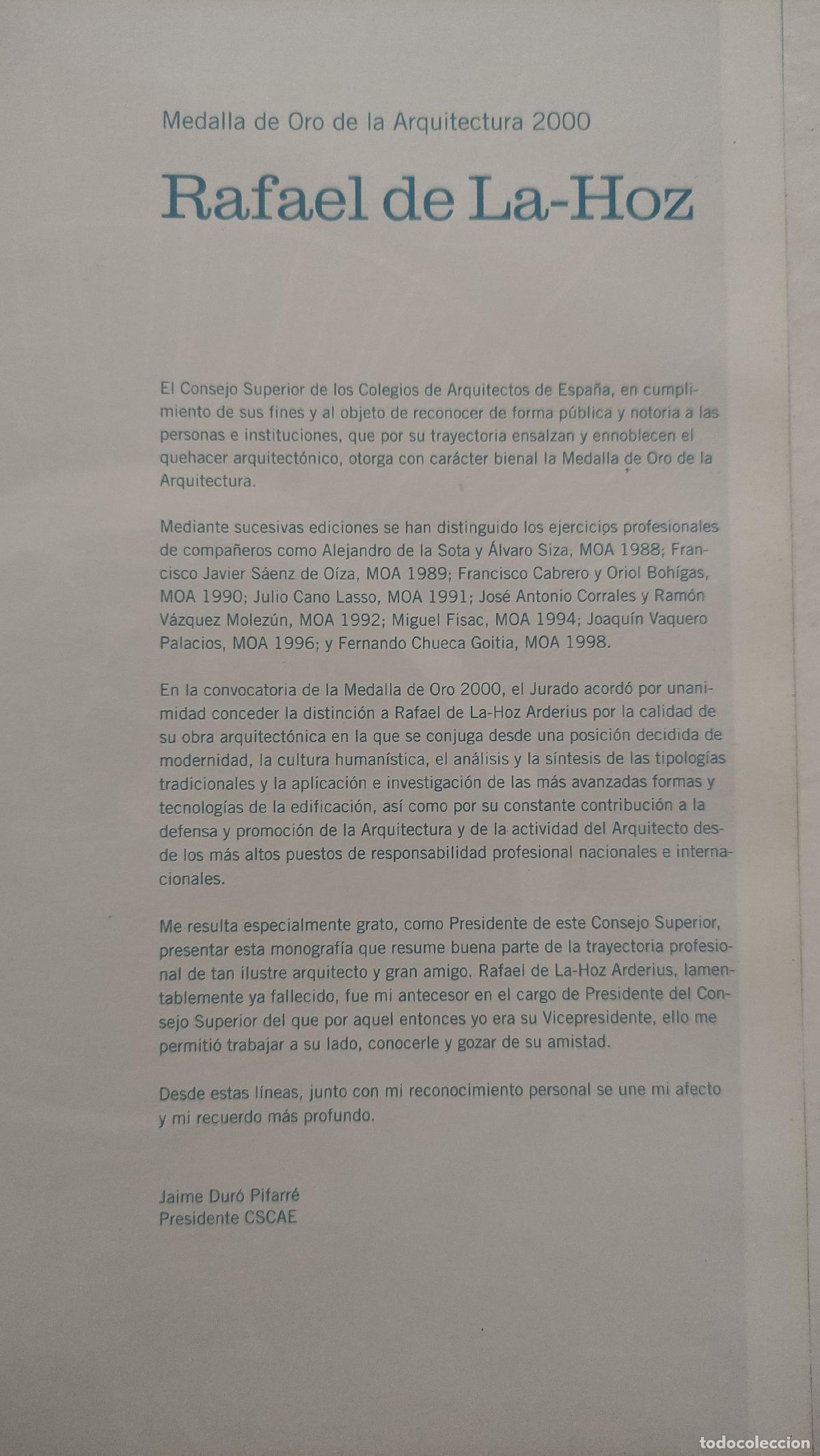 Libros de segunda mano: ARQUITECTOS N&ordm; 158 - RAFAEL DE LA HOZ - Foto 2