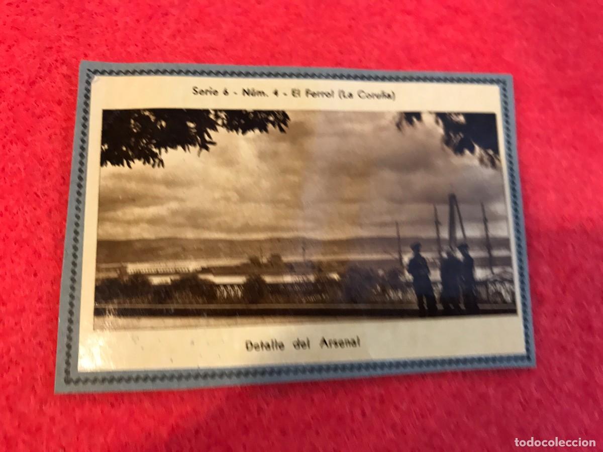 Libros de segunda mano: CROMO DE ESTAMPAS DE GALICIA (KSADO) SERIE 6, N&ordm; 4. FERROL. PEGADO AL CART&Oacute;N ORIGINAL. 9x6cm