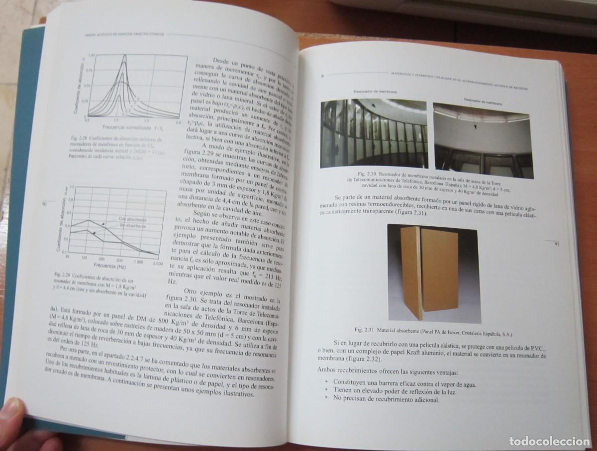 Libros de segunda mano: Dise&ntilde;o ac&uacute;stico de espacios arquitect&oacute;nicos, de A. C. Isbert - Foto 3