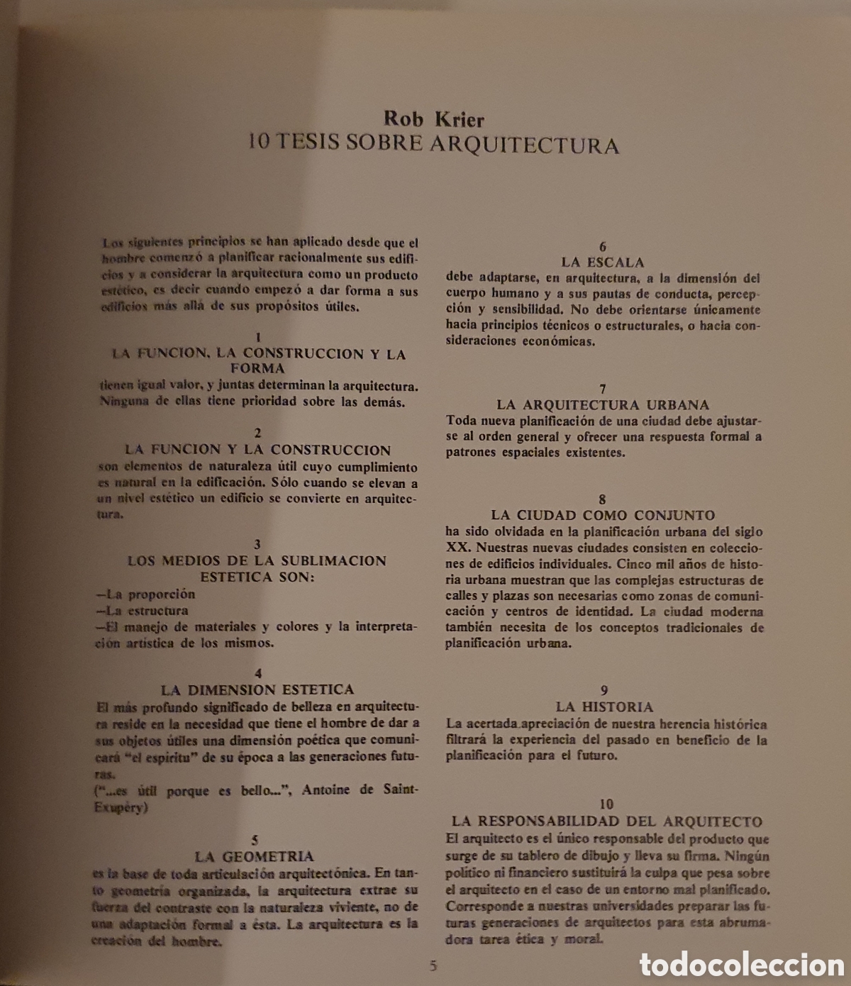Libros de segunda mano: Rob Krier Sobre la Arquitectura - Foto 5