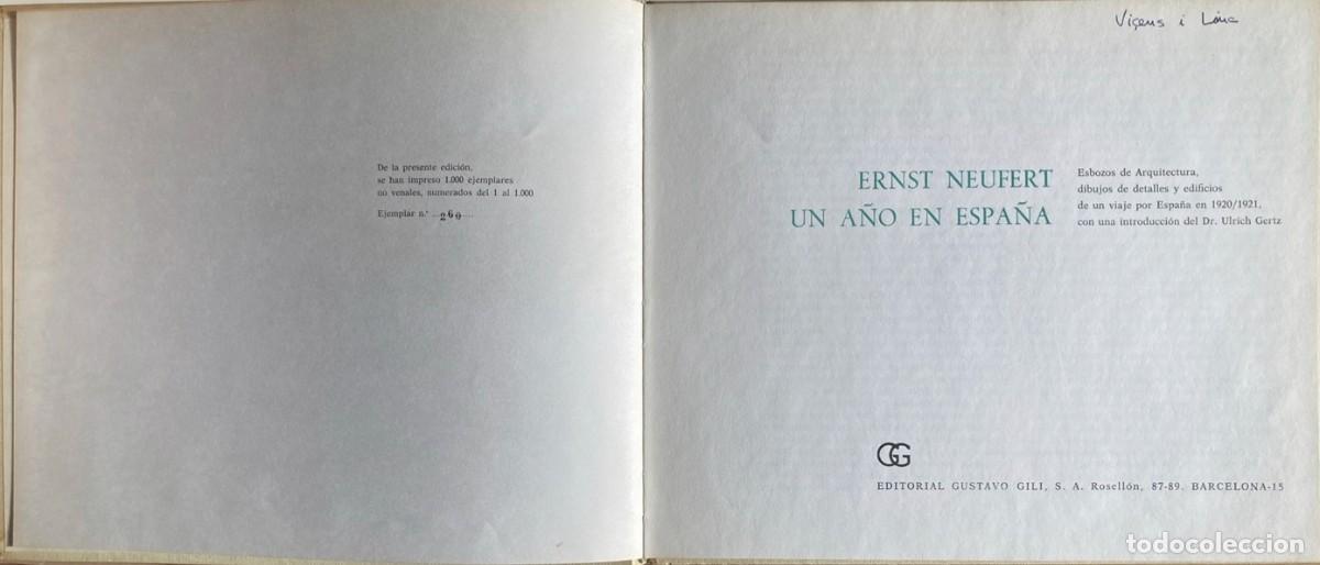 Libros de segunda mano: Ernst Neufert - Un a&ntilde;o en Espa&ntilde;a - Foto 2