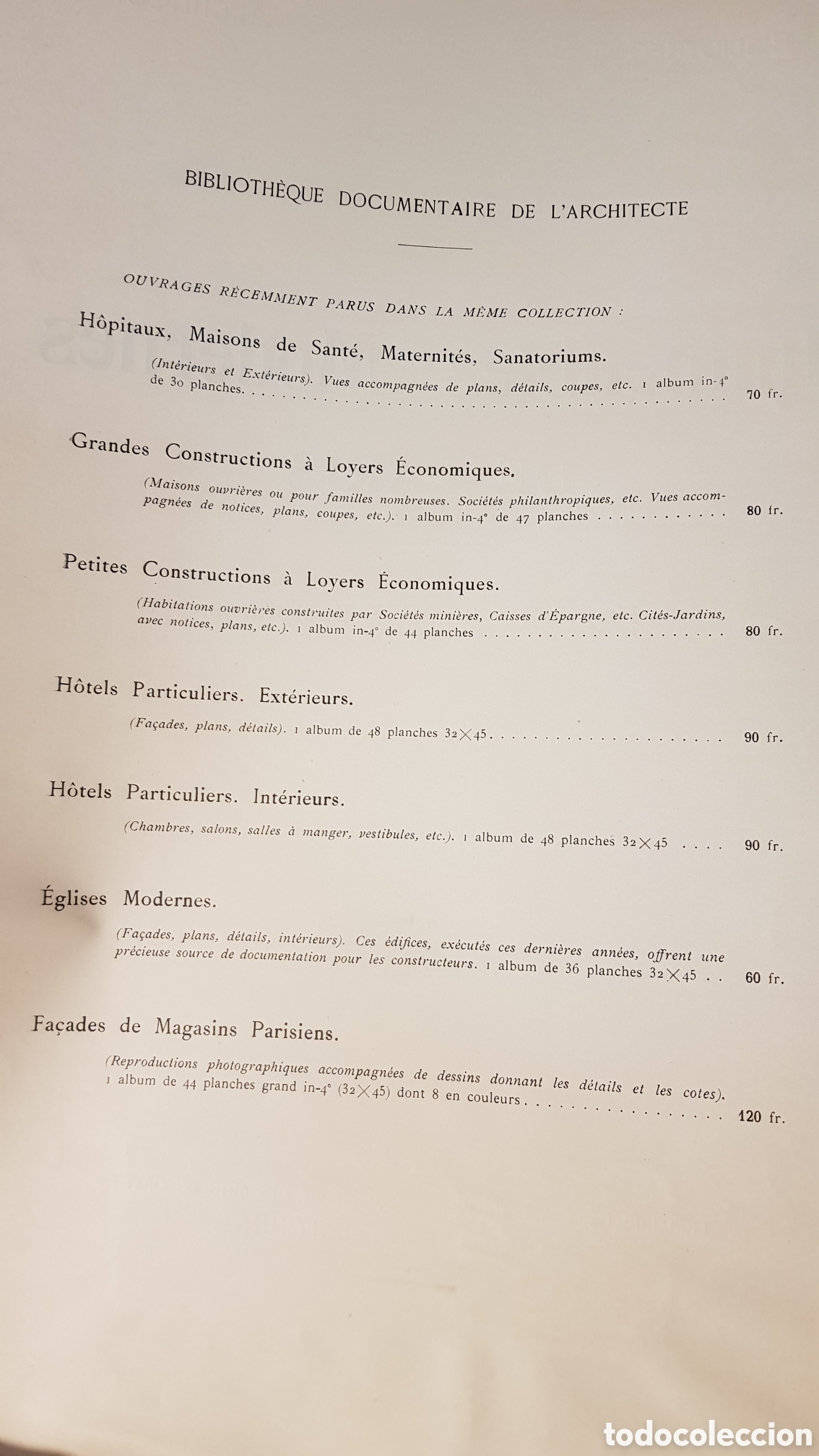 Libros de segunda mano: Edificios modernistas en paris. Immeubles modernes de paris. - Foto 8