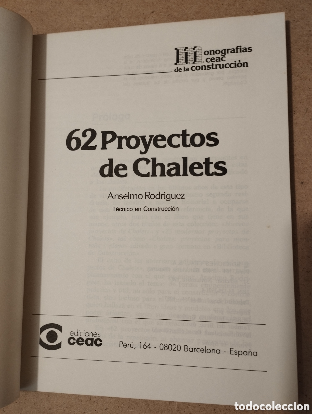 Libros de segunda mano: 62 PROYECTOS DE CHALETS (ANSELMO RODR&Iacute;GUEZ) - Foto 2