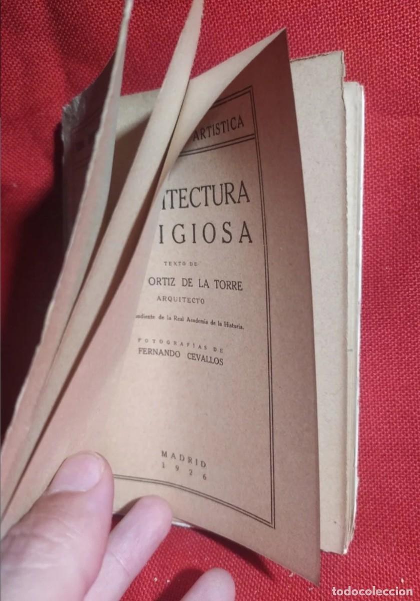 Libros de segunda mano: 1926. Arquitectura religiosa. - Foto 2