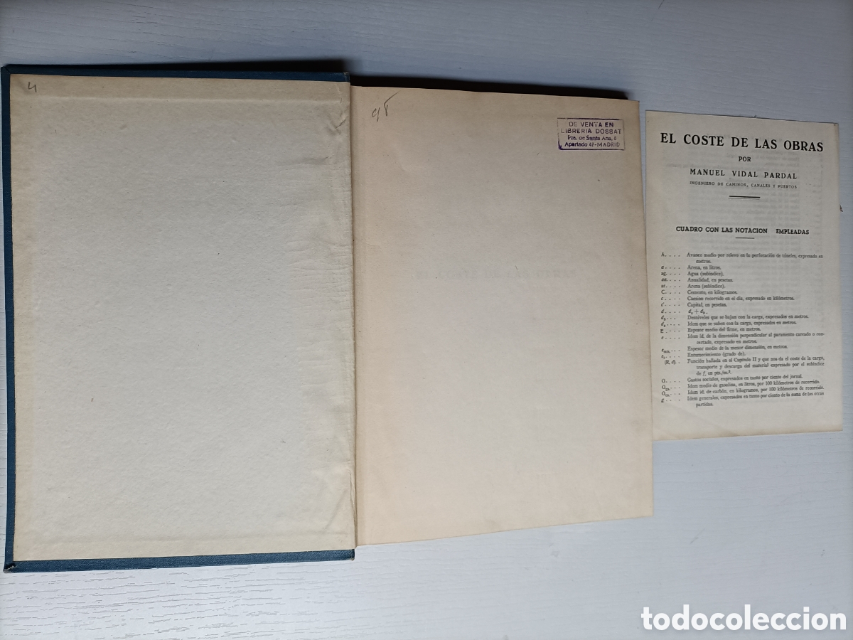 Libros de segunda mano: El coste de las obras. Manuel Vidal Pardal - Foto 7